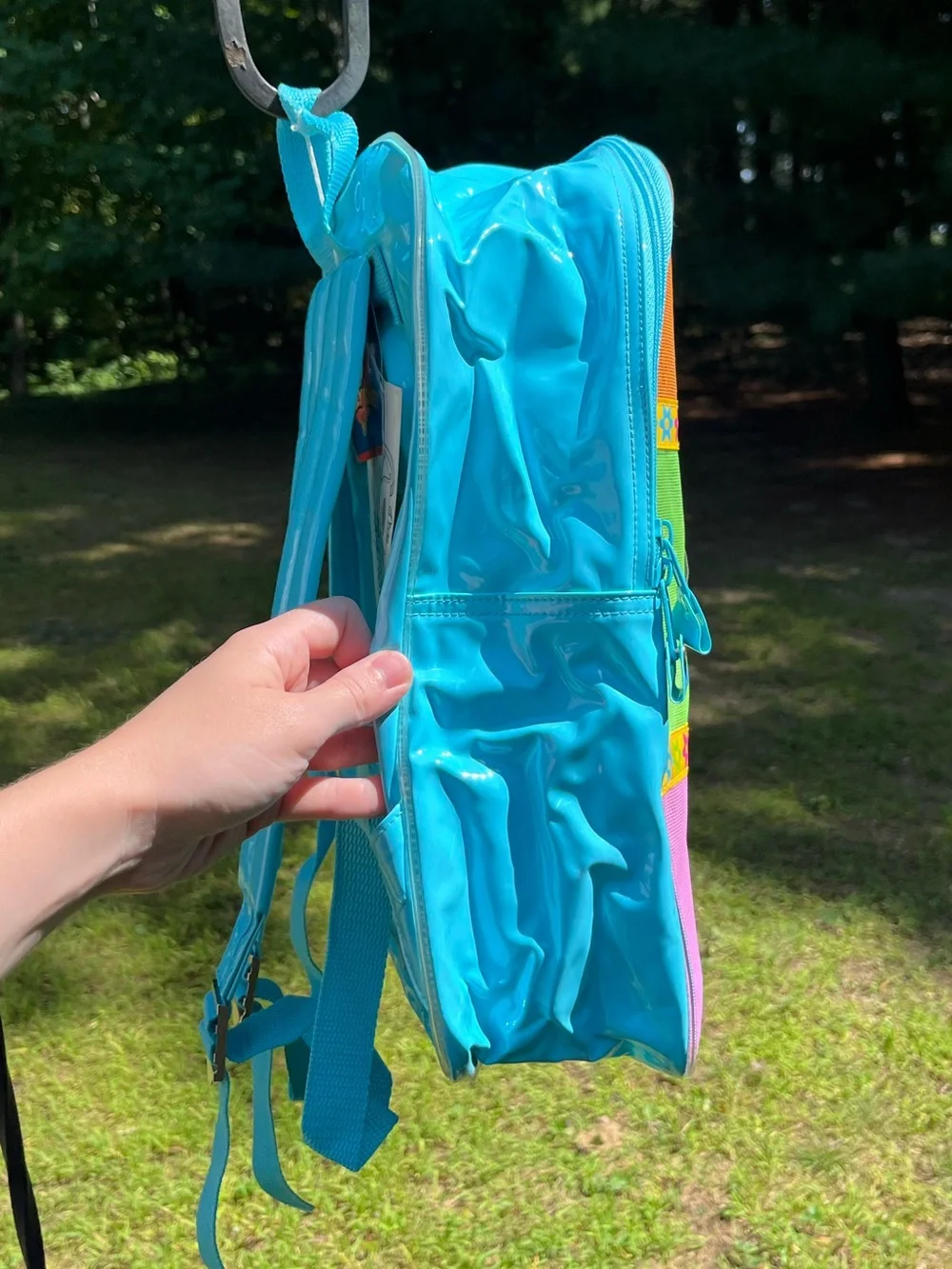 1997 Warner Bros NWT Looney Tunes Tweety Bird Beach Backpack Blue Back To School